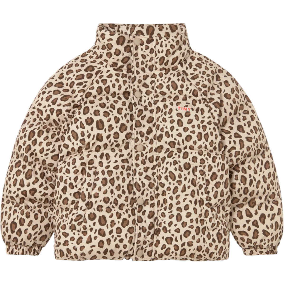 TinyCottons Dark Vanilla Animal Print Kort Vattert Jakke