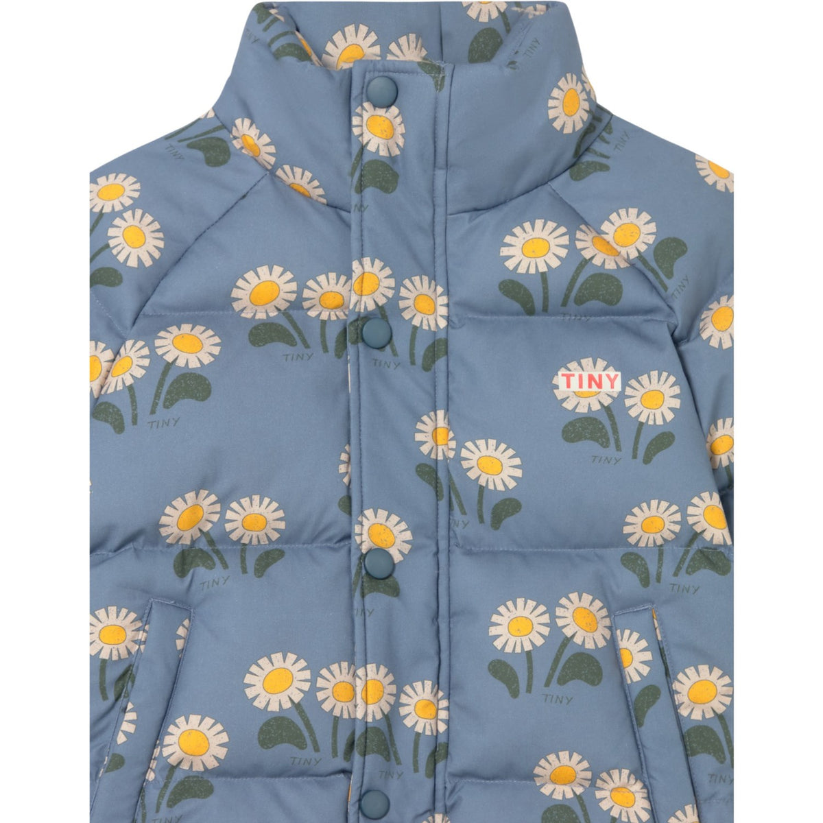TinyCottons Stone Winter Flowers Kort Vattert Jakke