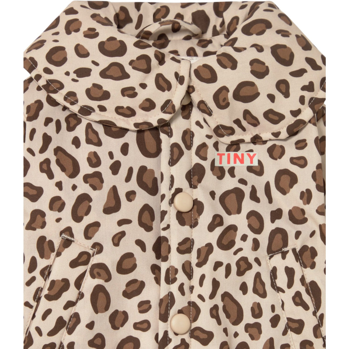 TinyCottons Dark Vanilla Animal Print Baby Vattert Jakke