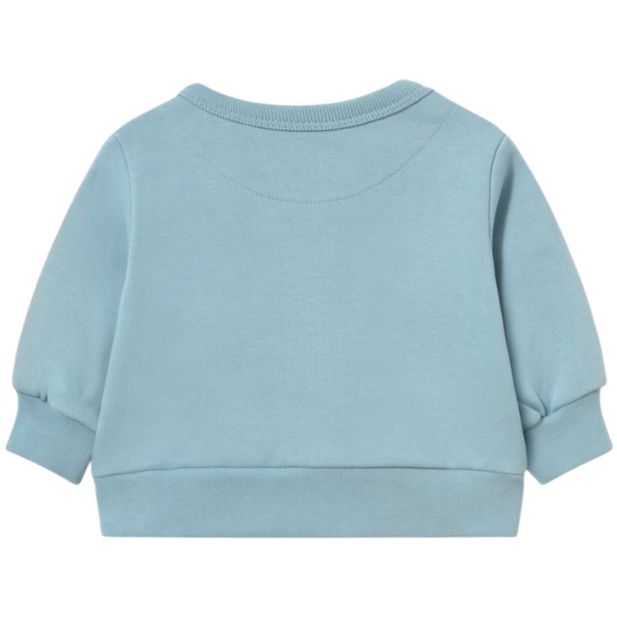 TinyCottons Denim Blue Curly Dog Graphic Baby Collegegenser