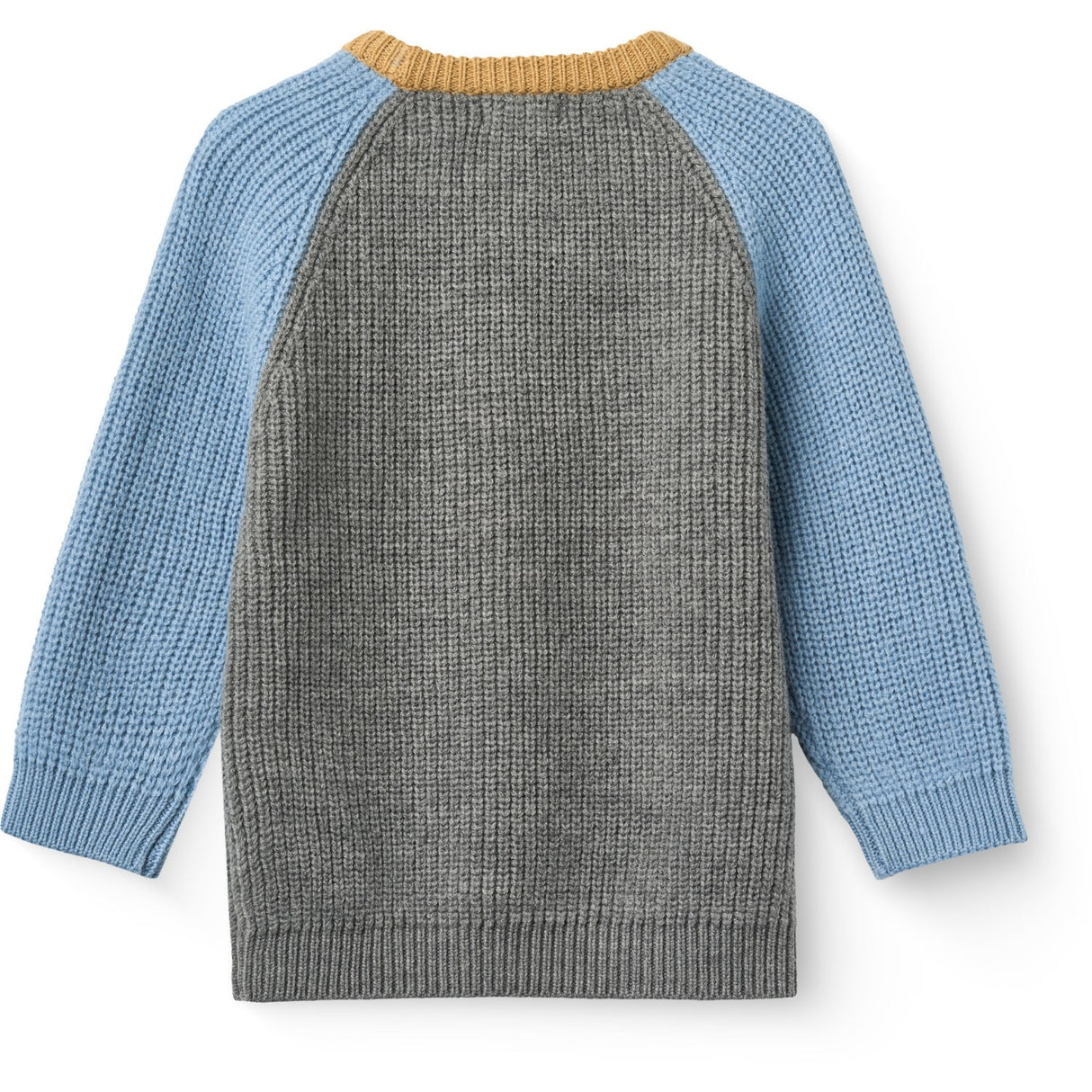 COPENHAGEN COLORS Grey Melange Comb. Merino Rib Strikket Bluse
