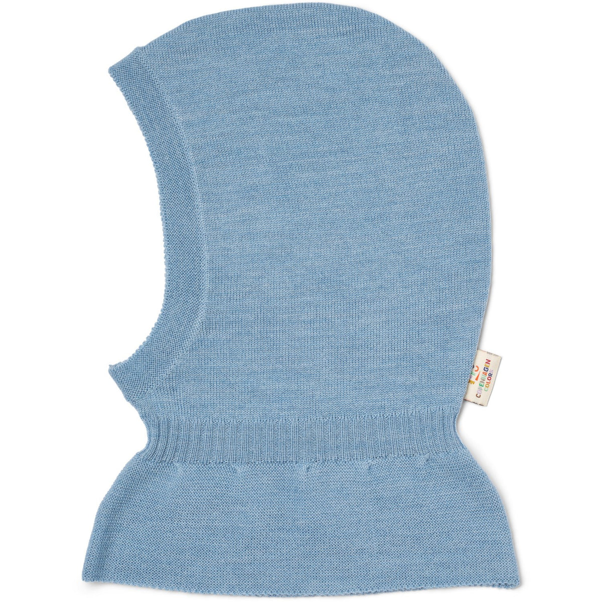 COPENHAGEN COLORS Endless Blue Lt. Strikket Merino Elefantlue Med Frill