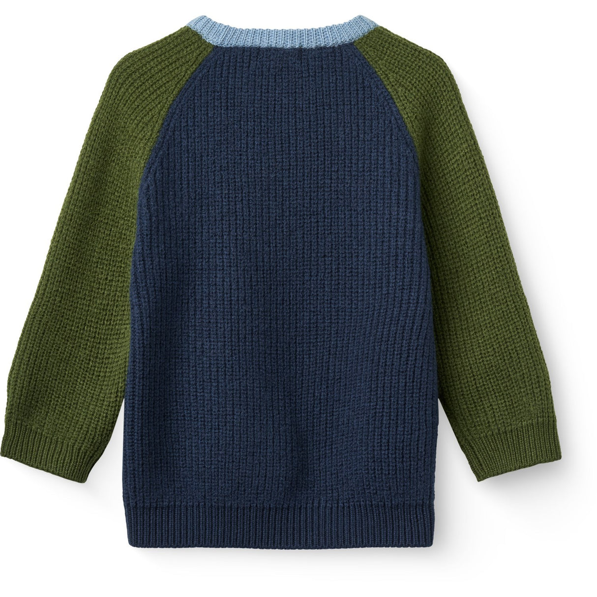 COPENHAGEN COLORS Navy Comb. Merino Rib Strikket Bluse