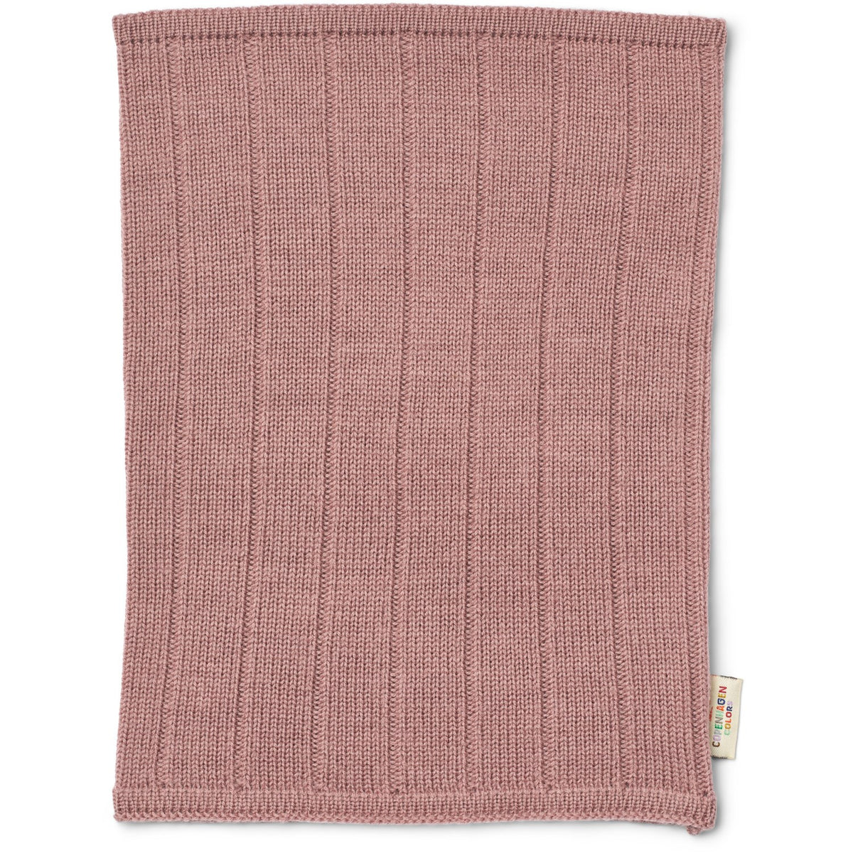 COPENHAGEN COLORS Winter Rose Rib Strikket Tube Skjerf I Merino Ull