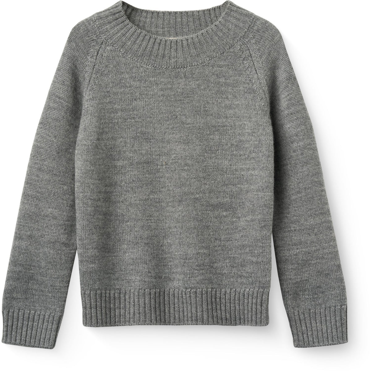 COPENHAGEN COLORS Grey Mel. Pull Over M/ Skilpadde Neck