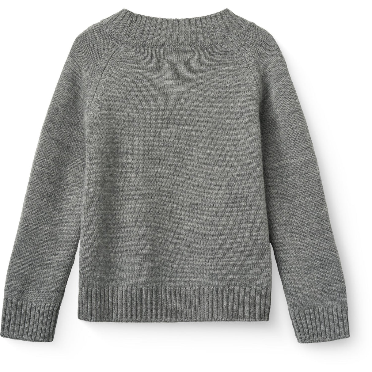 COPENHAGEN COLORS Grey Mel. Pull Over M/ Skilpadde Neck