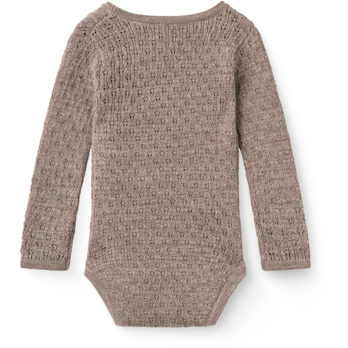 COPENHAGEN COLORS Natural Melange Strikket Pointelle Baby Cross-Over