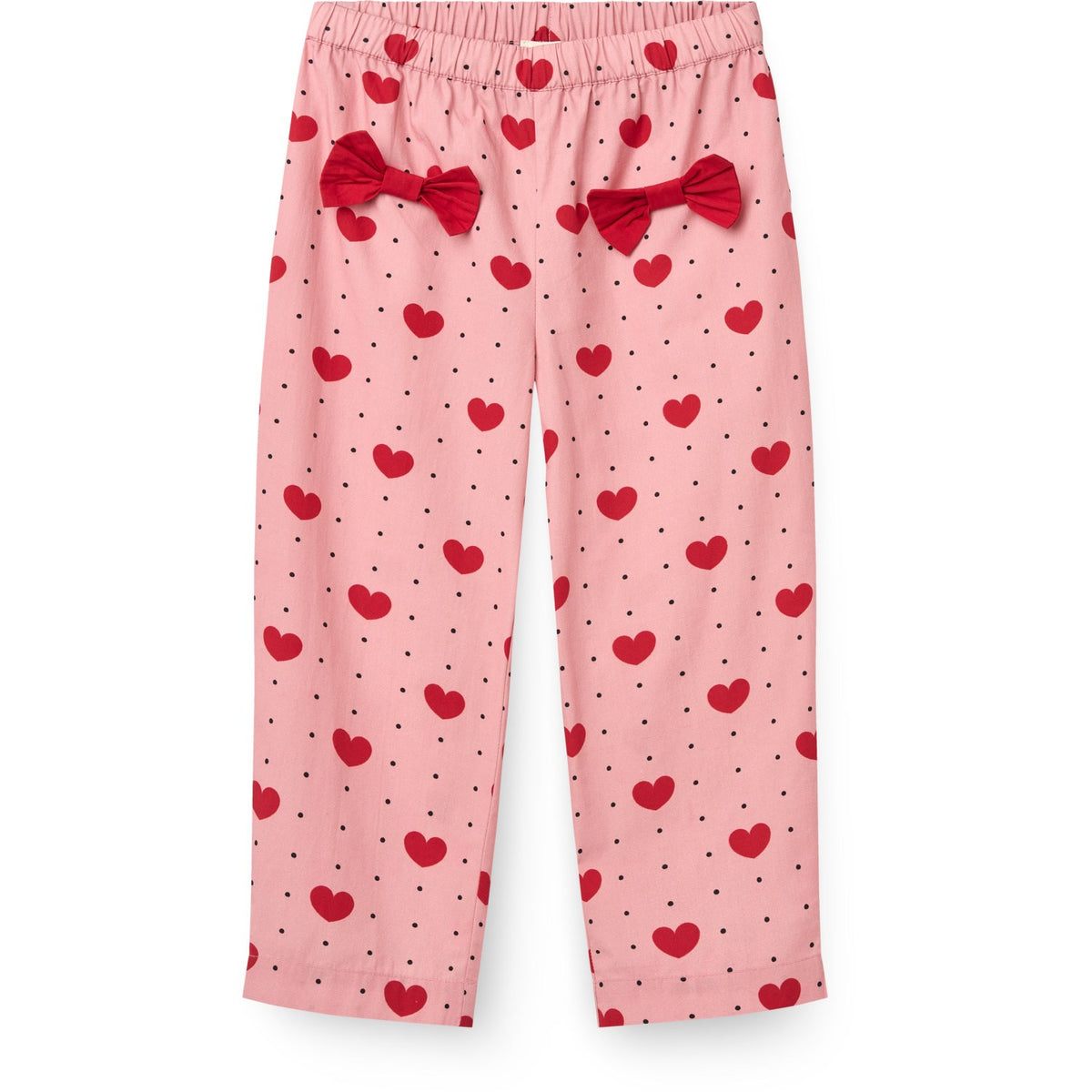 COPENHAGEN COLORS Heart Aop Bue Pant M/ Heart Aop