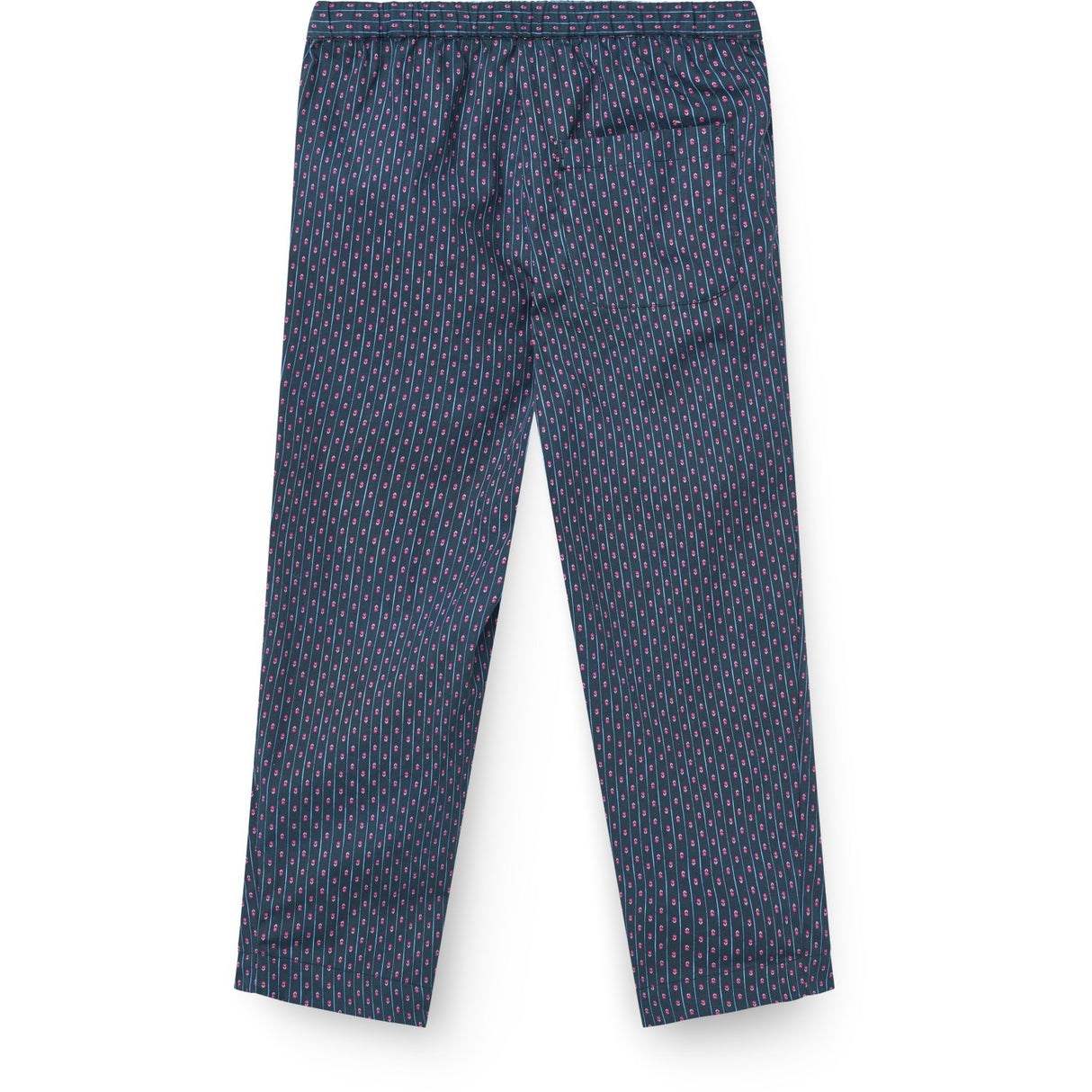 COPENHAGEN COLORS Navy Flower Aop Printed Navy Flower Bukser