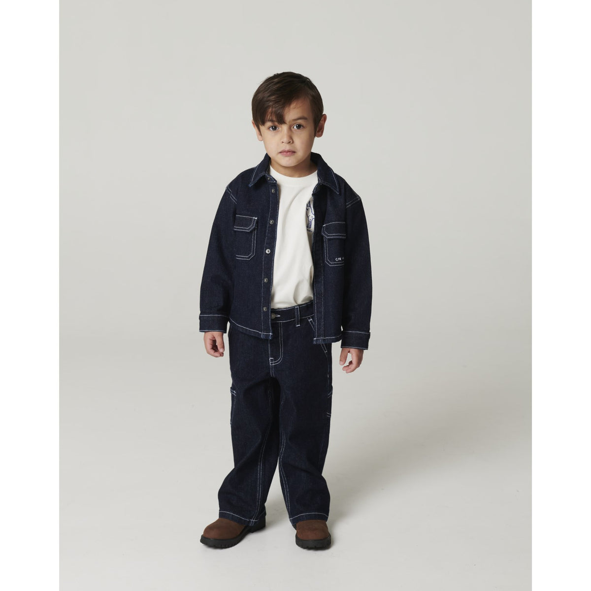 COPENHAGEN COLORS Raw Denim Organic Regular Denim Skjorte