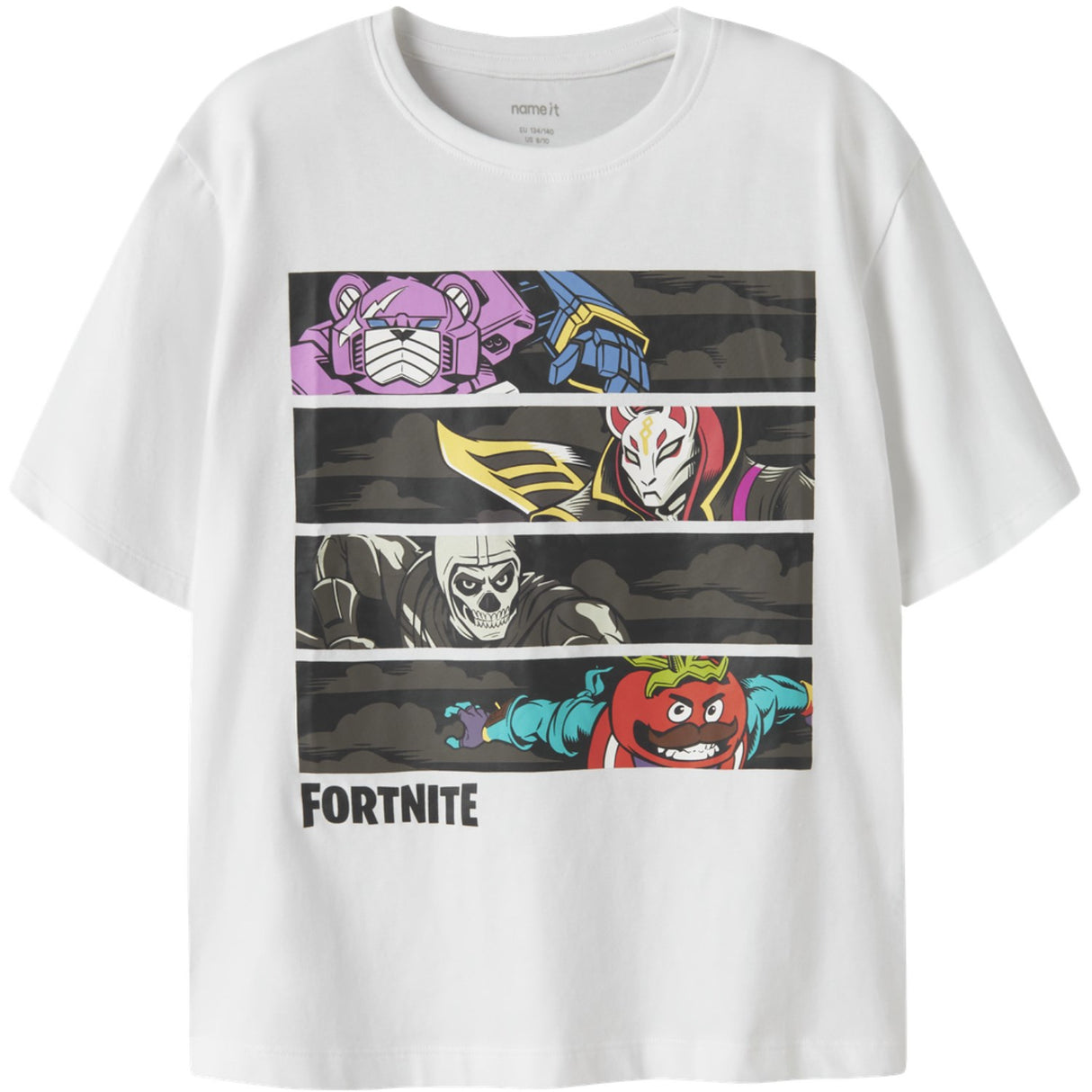 Name It Bright White Nkmamos Fortnite Ss Nreg Topp Box Vde