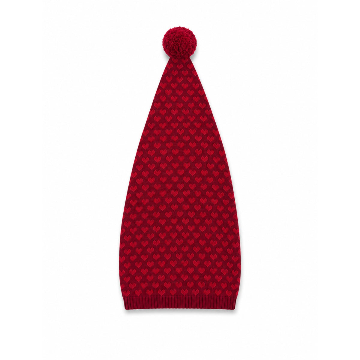 Smallstuff Dark Red Red Hearts Julehatt
