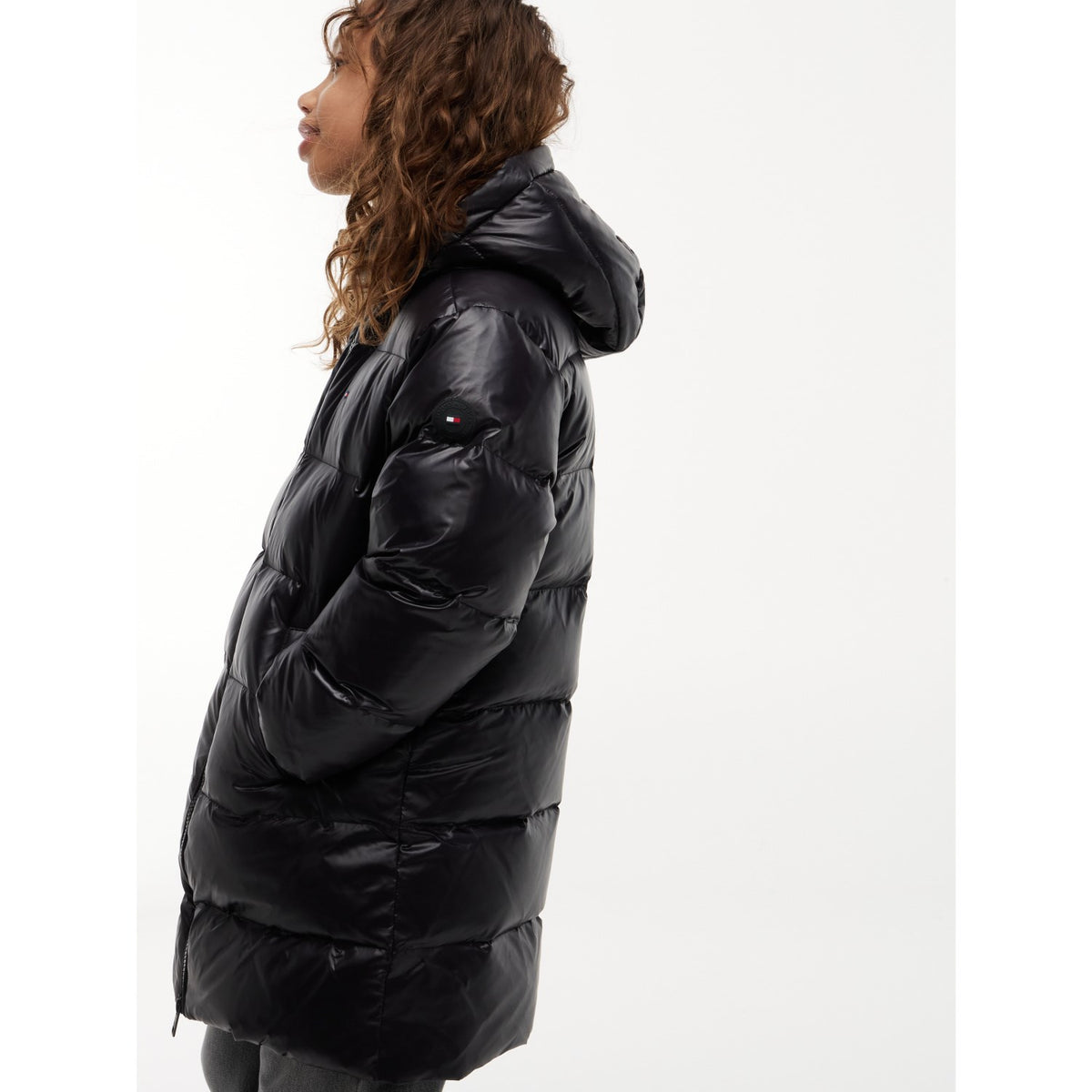 Tommy Hilfiger Black-Black Essential Long Down Jakke