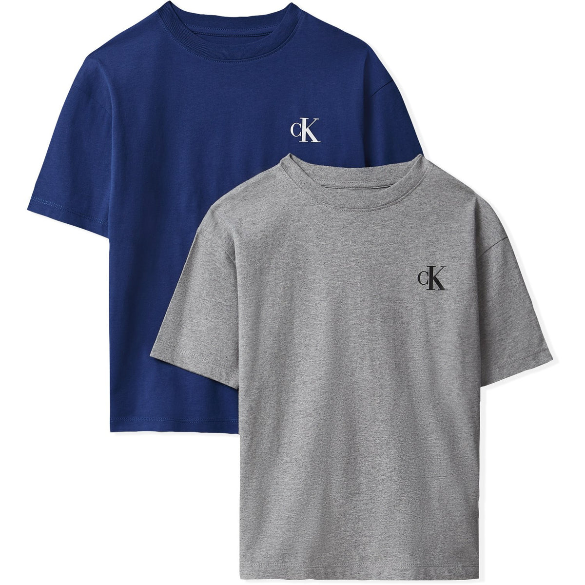 Calvin Klein Gryhtr / Estateblue-Blue 2-Pakning Monogram T-Shirt Ss