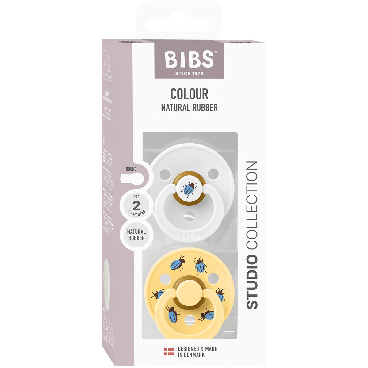 Bibs White / Pale Butter Studio Colour Smokk Beetle Mix 2 Pack Latex Round
