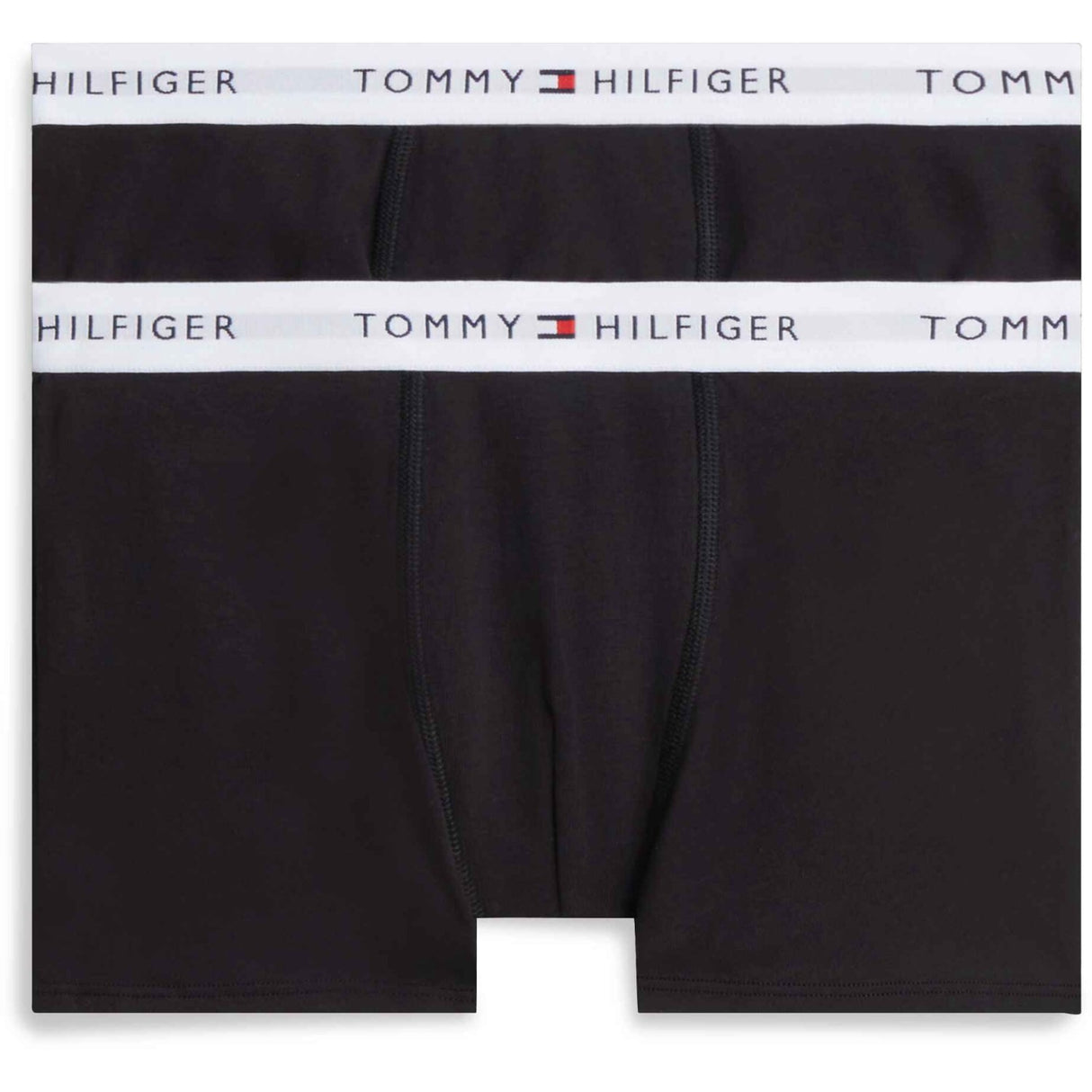 Tommy Hilfiger Black / Black-Orange 2-Pakning Bomull Trunk