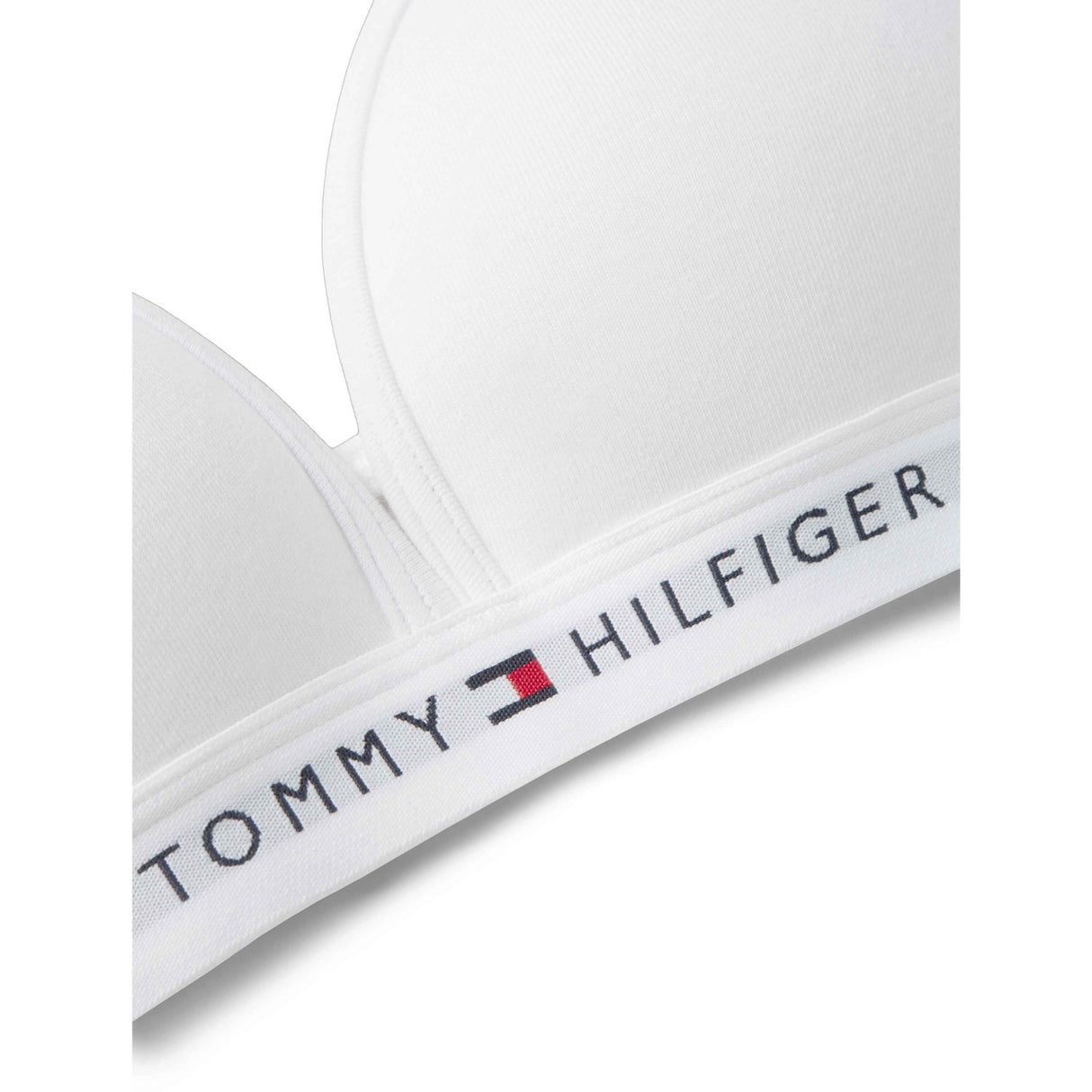 Tommy Hilfiger White-White Bomull Fixed Foam BH