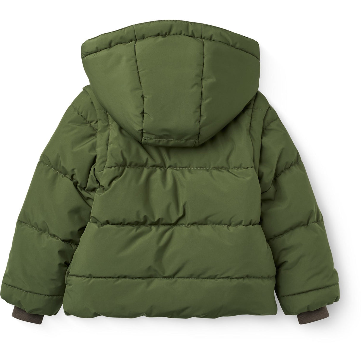 COPENHAGEN COLORS Dk. Green 2 I 1 Puffer Jakke M/ Removable Ermer