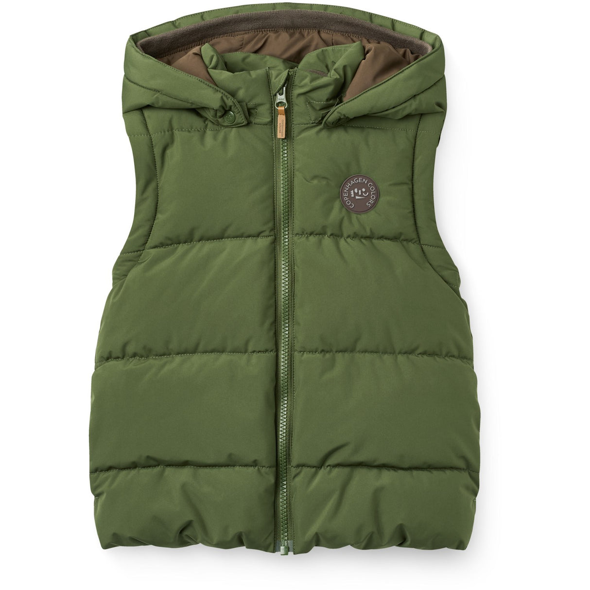 COPENHAGEN COLORS Dk. Green 2 I 1 Puffer Jakke M/ Removable Ermer