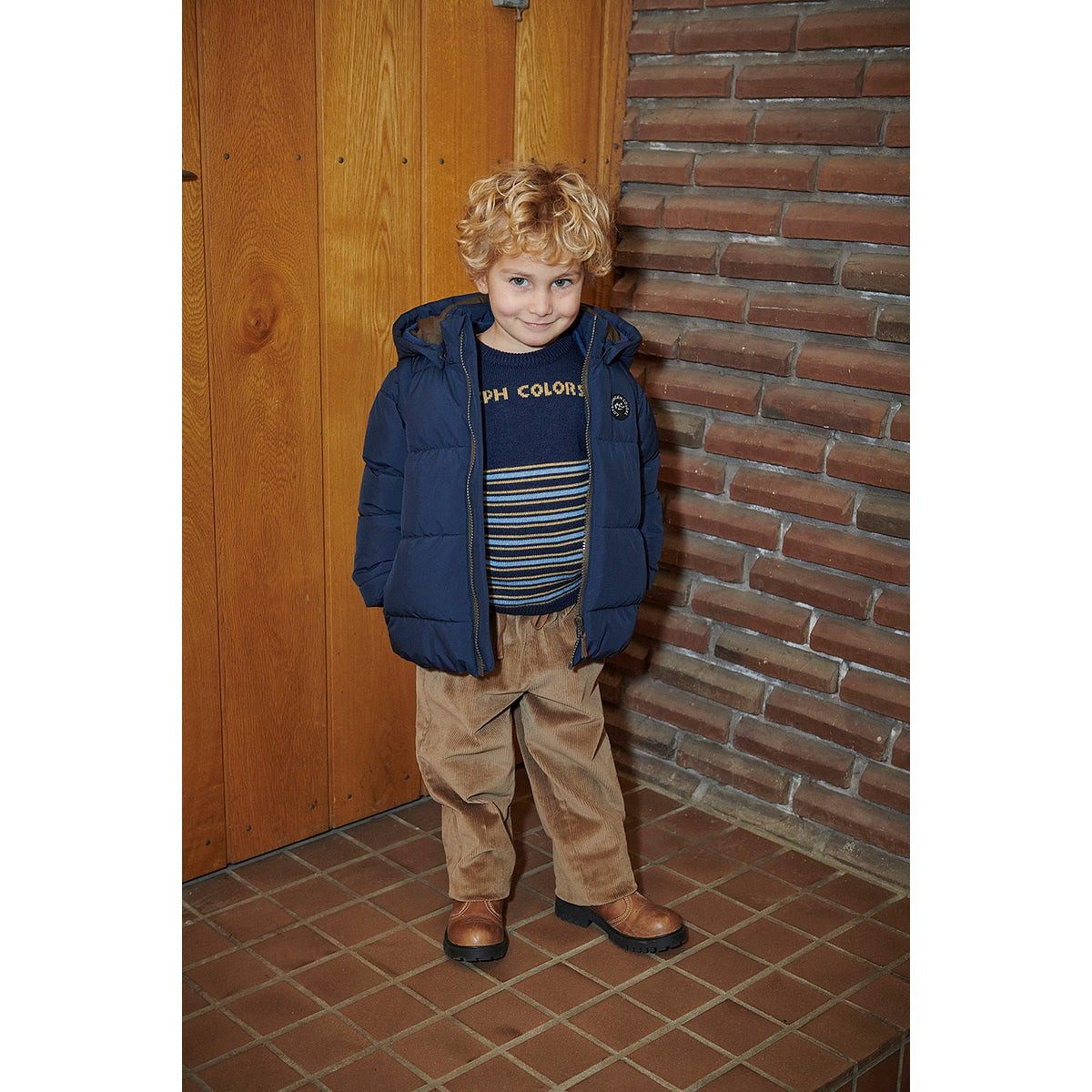 COPENHAGEN COLORS Navy 2 I 1 Puffer Jakke M/ Removable Ermer