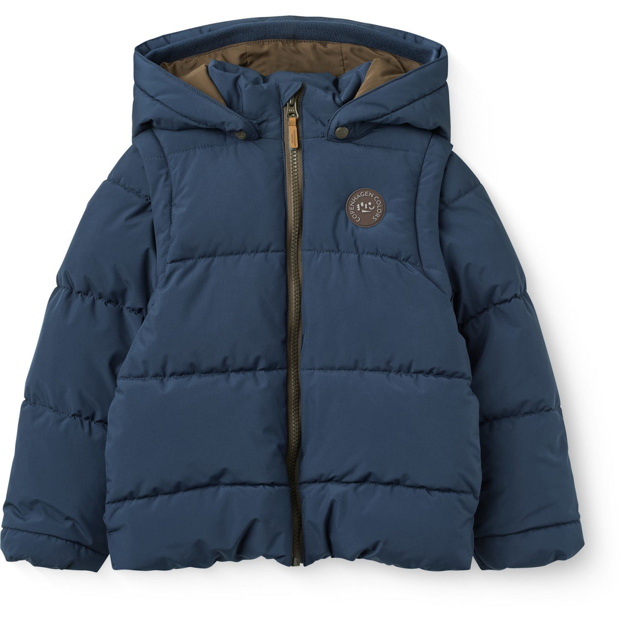 COPENHAGEN COLORS Navy 2 I 1 Puffer Jakke M/ Removable Ermer