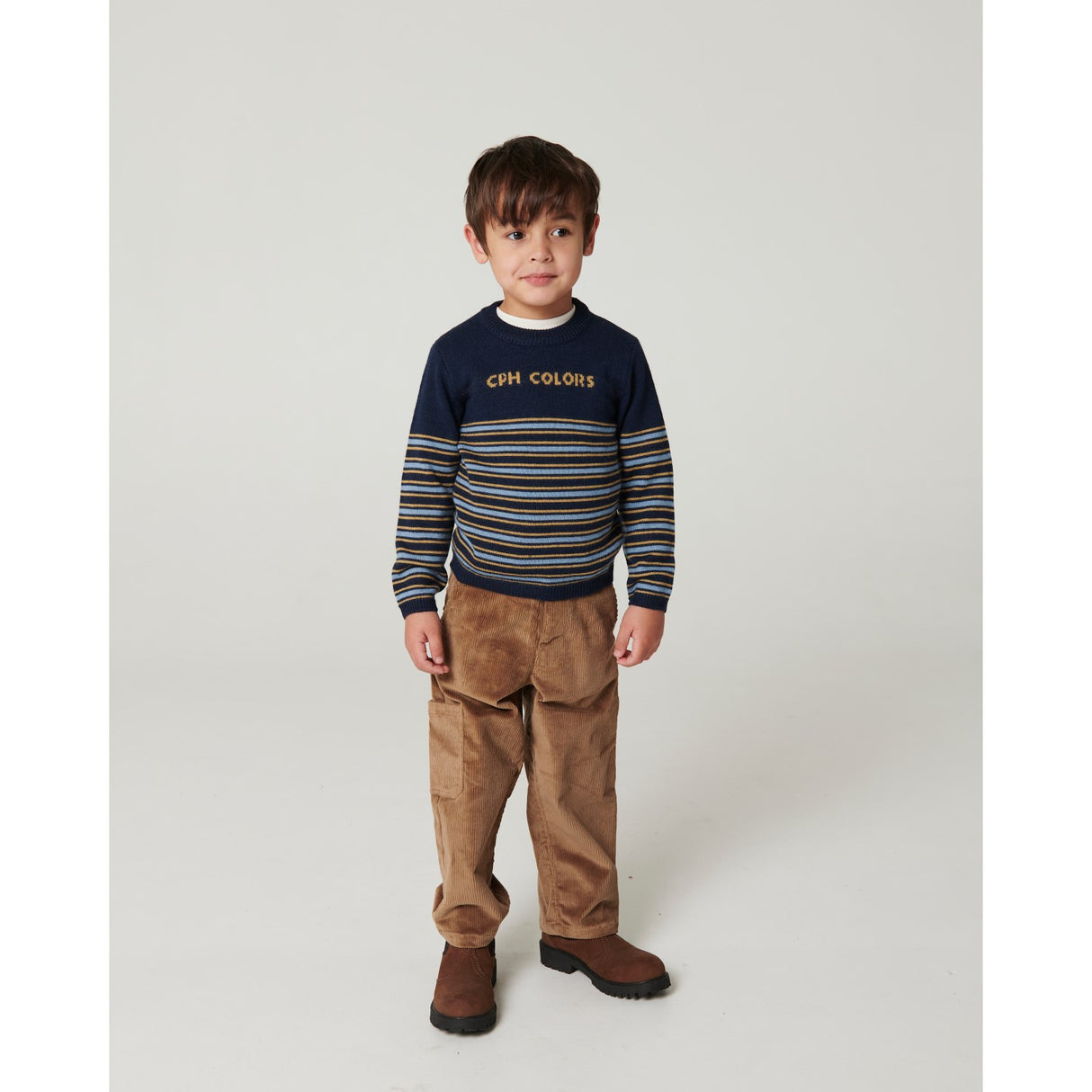 COPENHAGEN COLORS Brown Corduroy Cargo Bukser