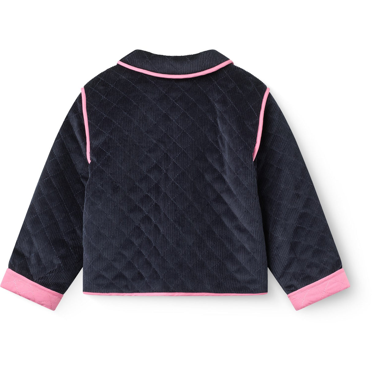 COPENHAGEN COLORS Navy Vattert Corduroy Jakke M/ Embroidery