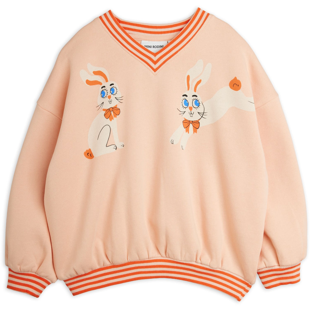 Mini Rodini Pink Rabbits Sp Collegegenser