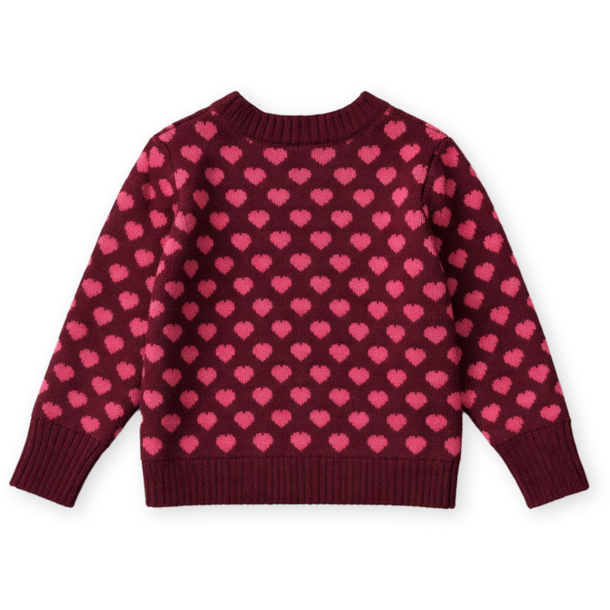Fliink Burgundy / Red Bud Janie Cashmere Heart Pullover
