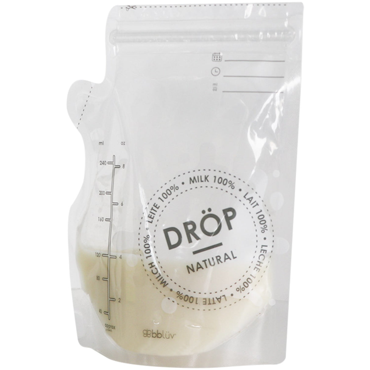 bblüv Transparent Breast Milk Oppbevaring Bags 50 Pakke