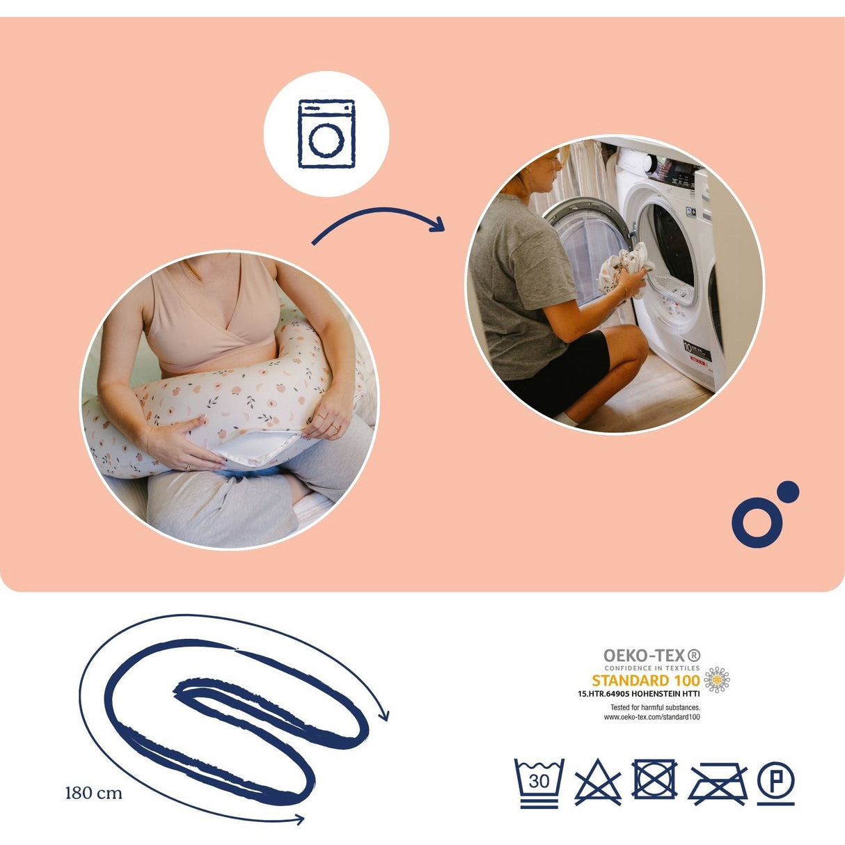 Doomoo Peach Nursing & Pregnancy Pute