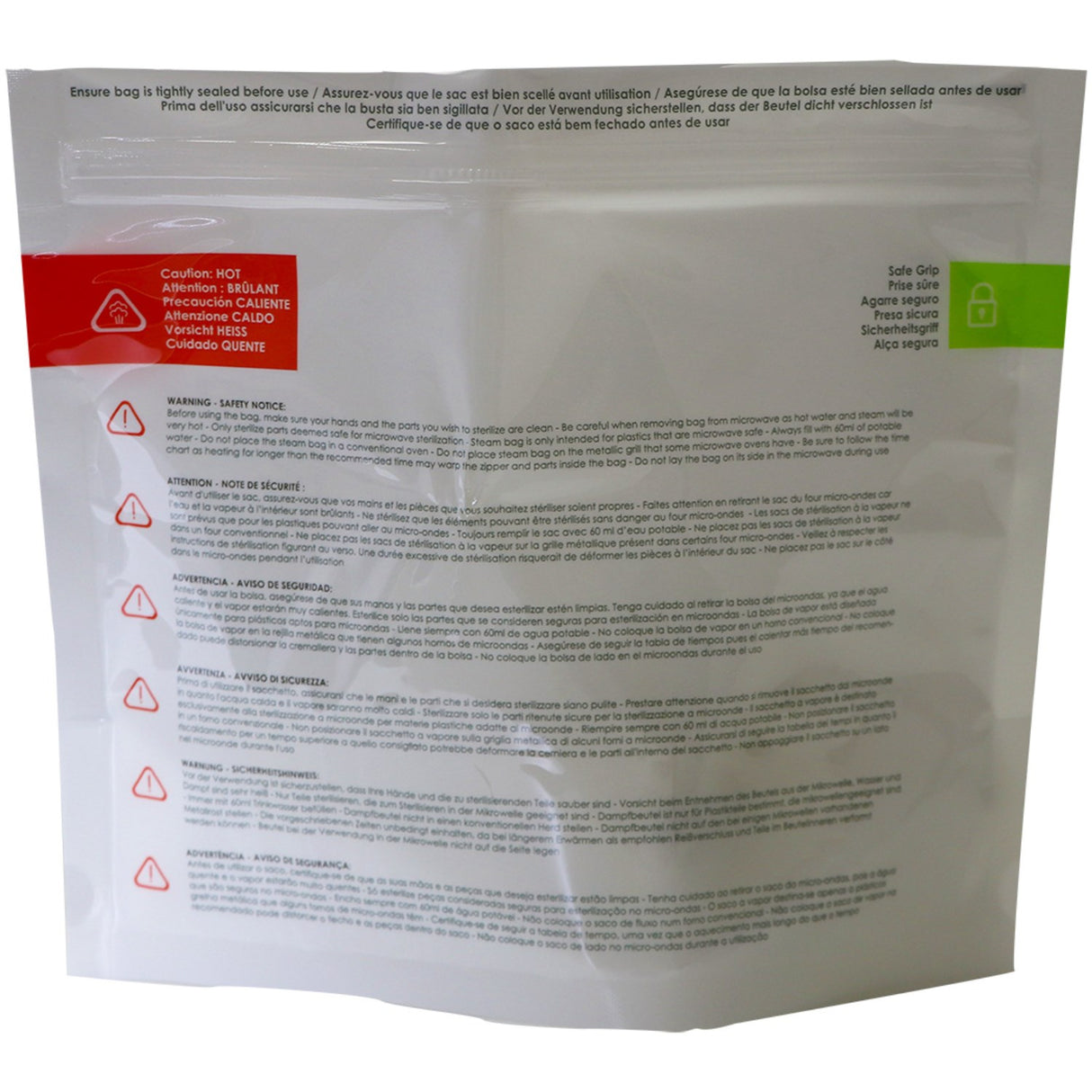 bblüv Transparent Reusable Sterilization Bags