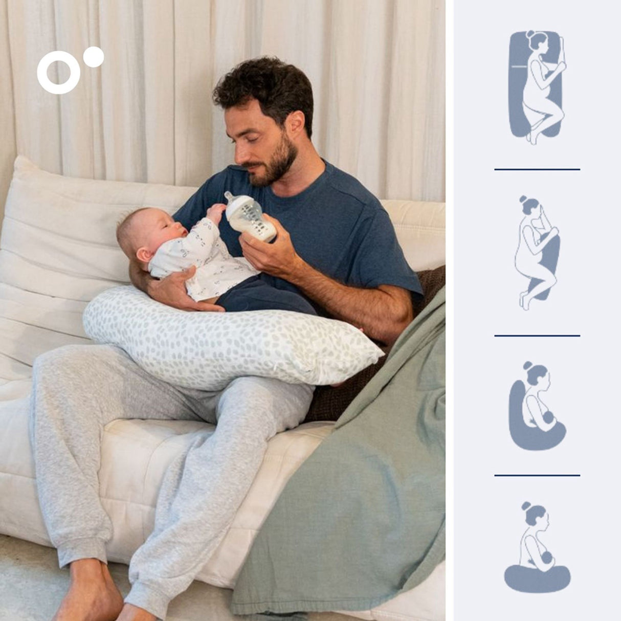 Doomoo Leaf Green Maxi Pregnancy Pute