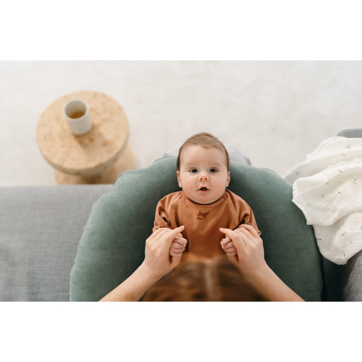 Doomoo Corduroy Khaki Nursing Pute