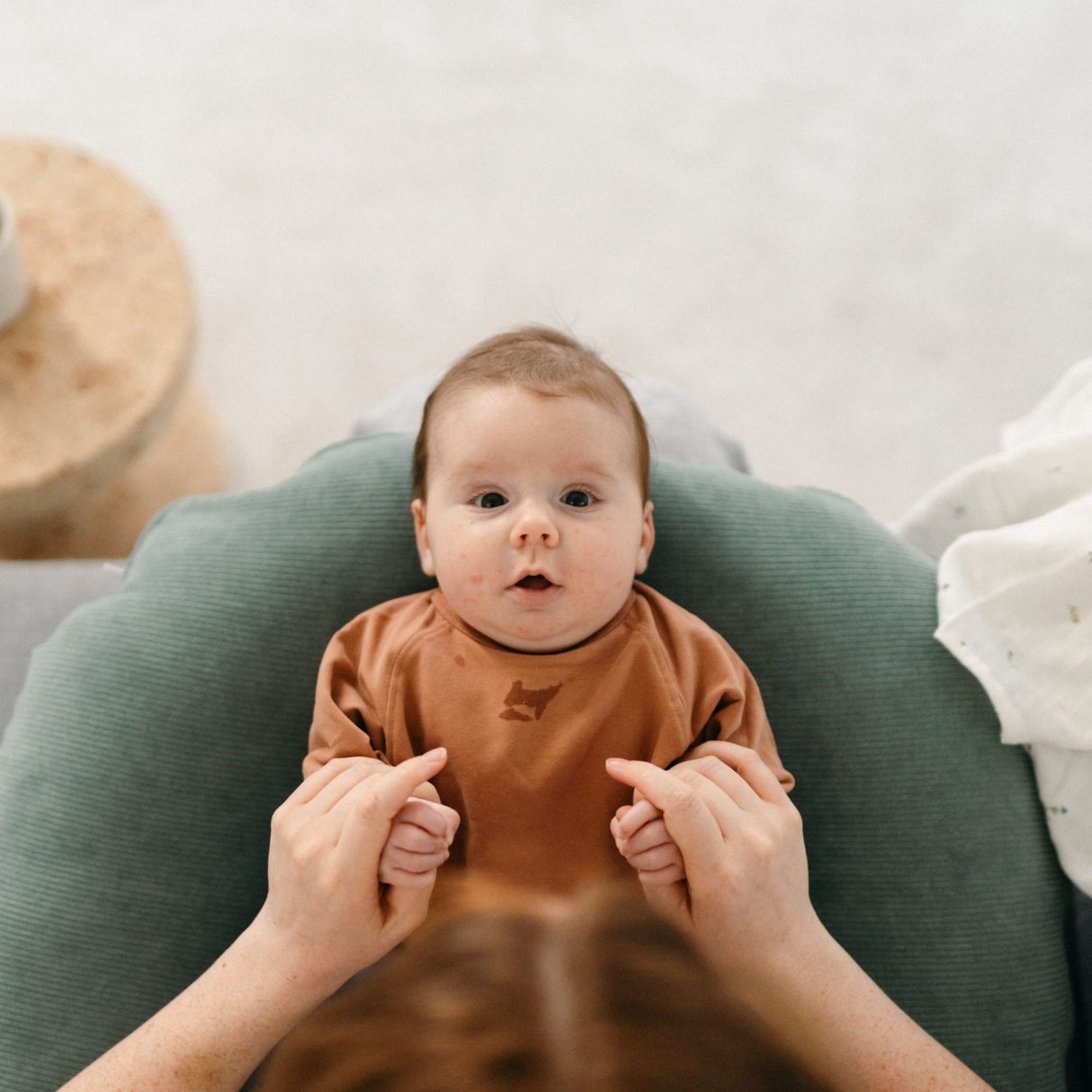 Doomoo Corduroy Khaki Nursing Pute