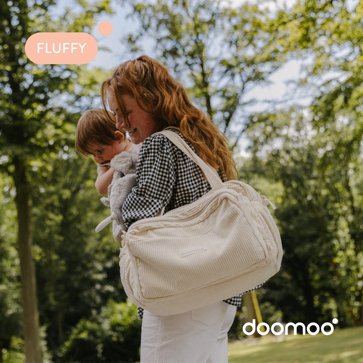 Doomoo Corduroy Sand Diaper Veske Med 8 Tilbehør