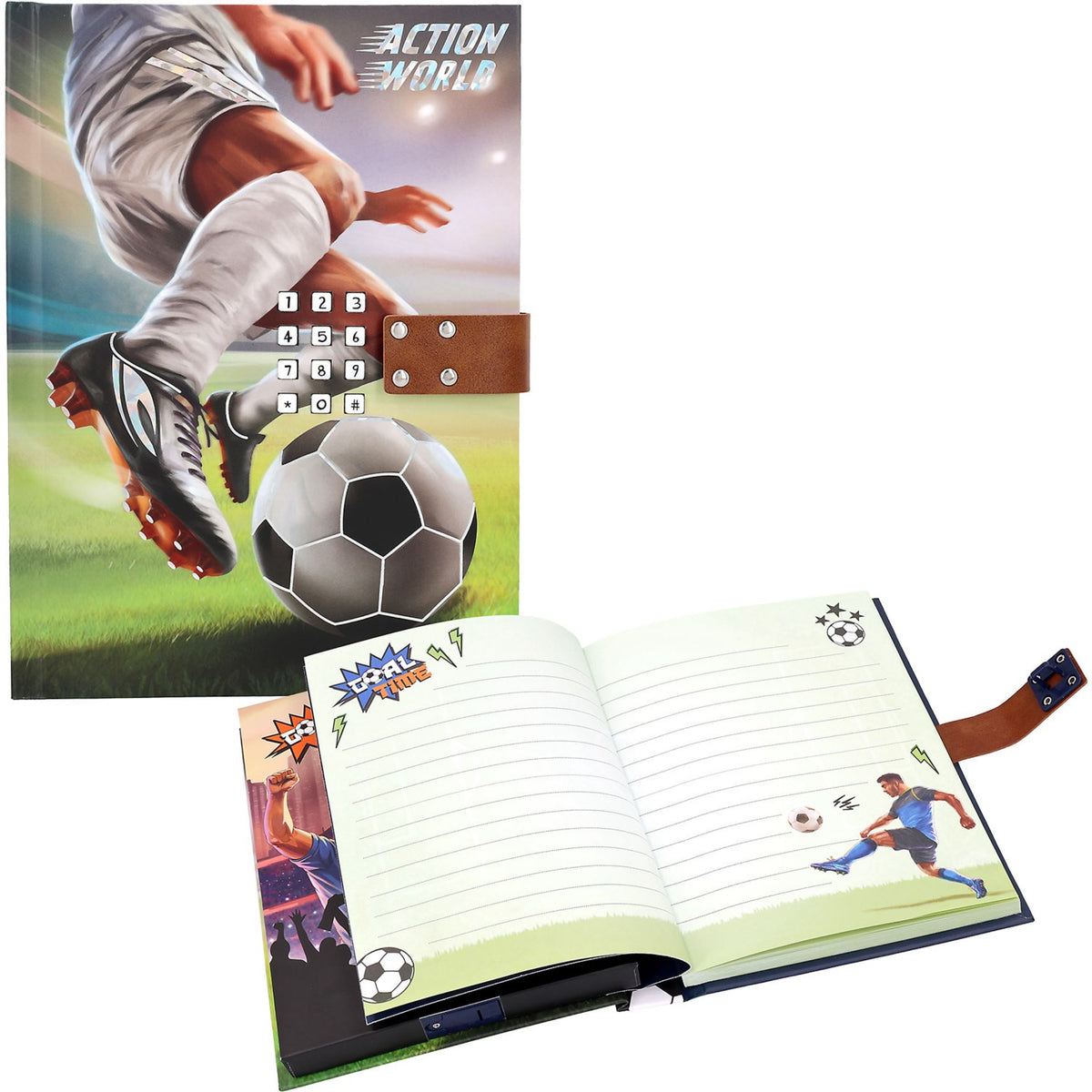 Dino World + Action & Fun Dagbok Med Kode & Lyd