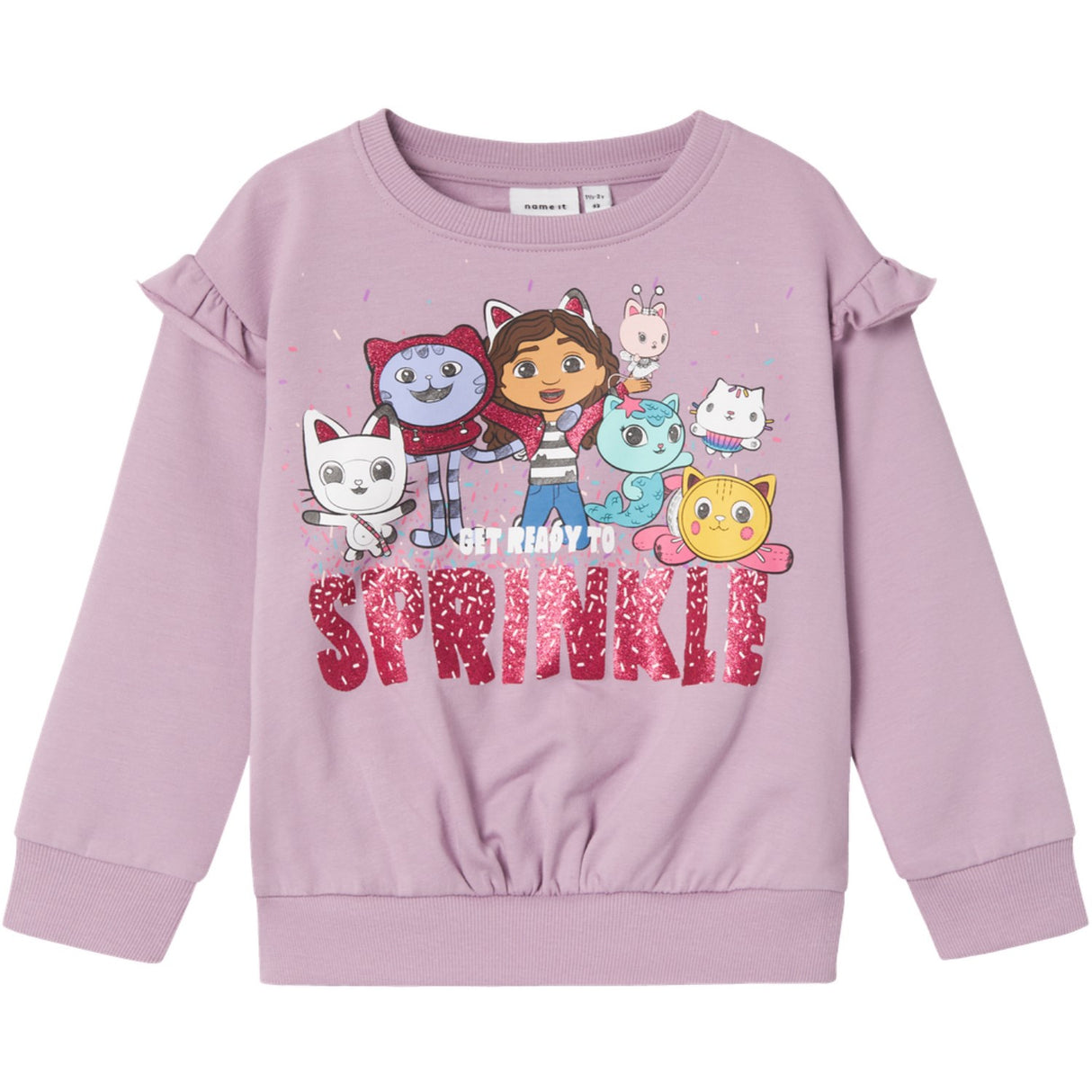 Name It Lavender Mist Nmfpnera Gabby Nreg Sweat Bru Sky
