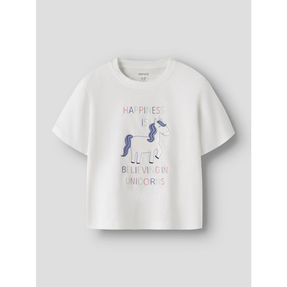 Name It Bright White Happiness Nmfvelda Ss Nreg Topp