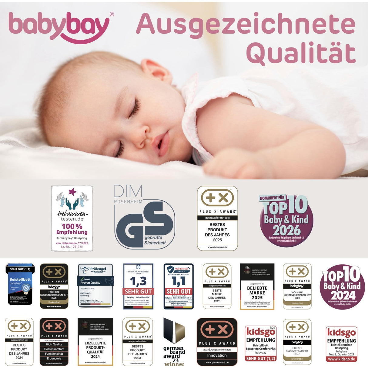 babybay® Madras MediTex® Intense AngelWave® 3D Til Model Maxi, Boxspring Og Comfort Plus