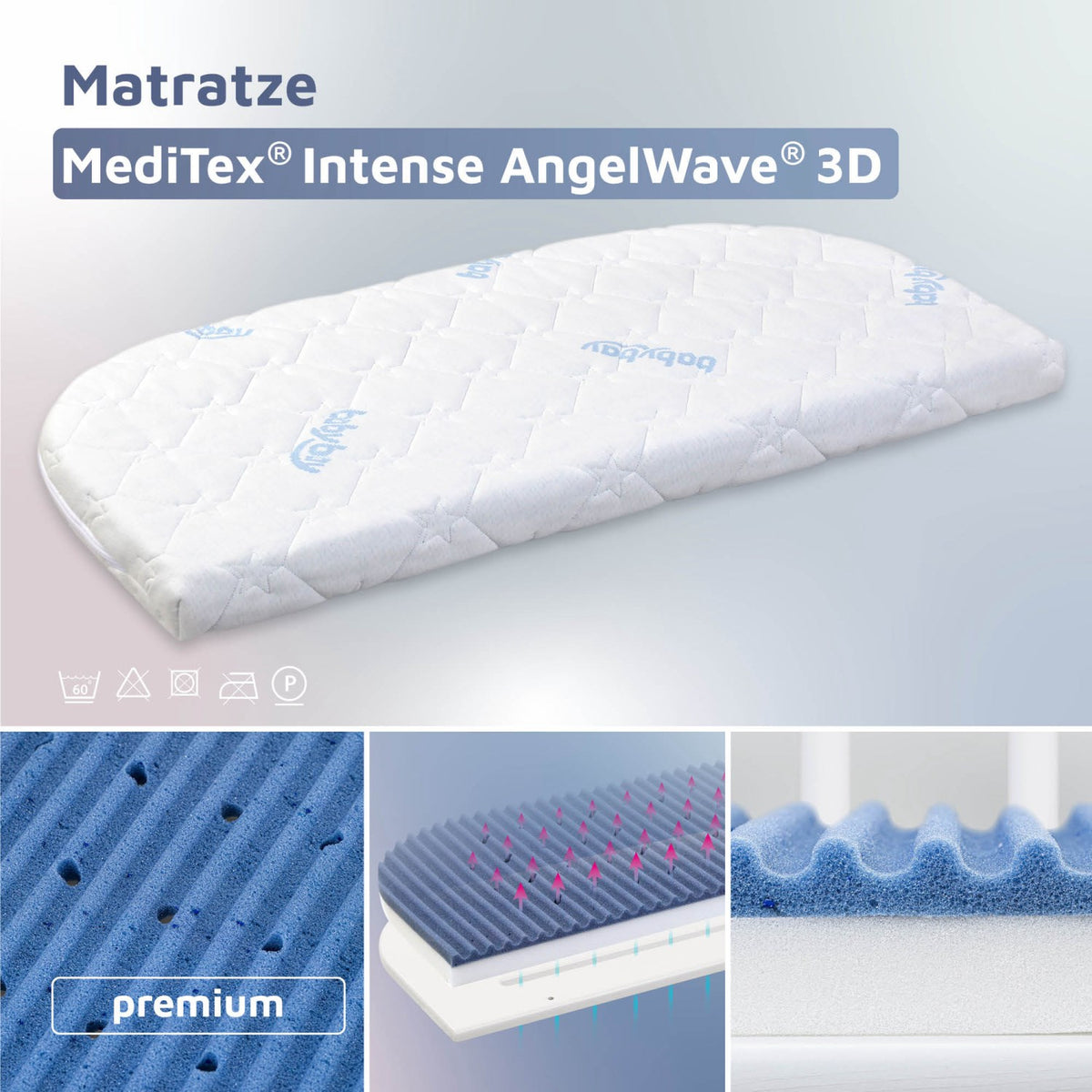 babybay® Madras MediTex® Intense AngelWave® 3D Til Model Boxspring XXL