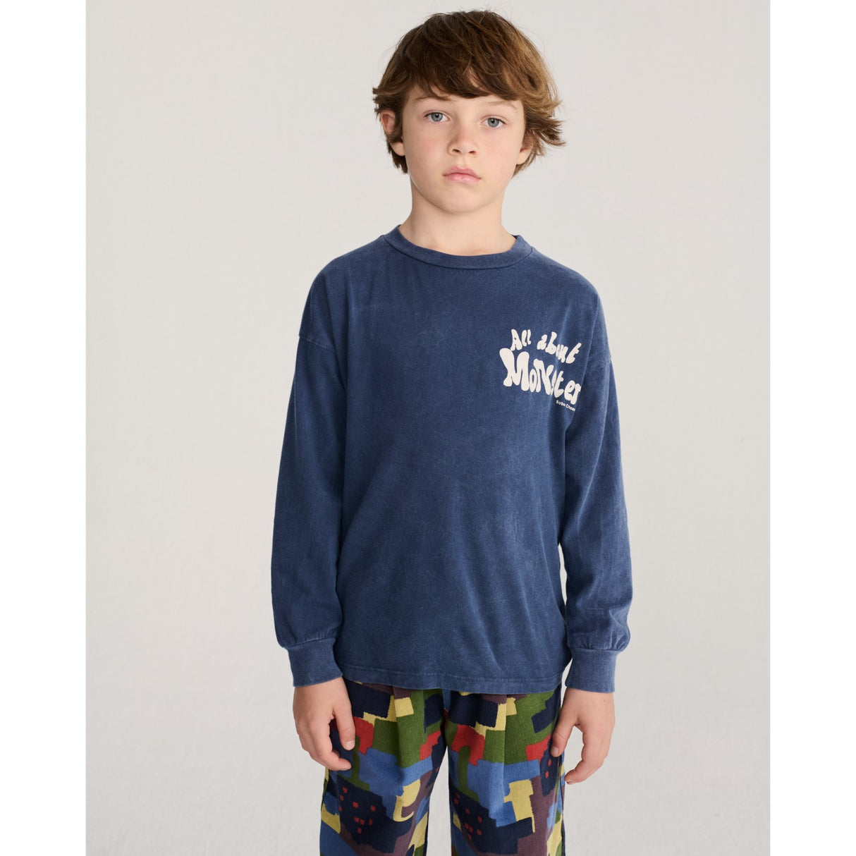 Bobo Choses Midnight Blue All About Monsters T-Shirt
