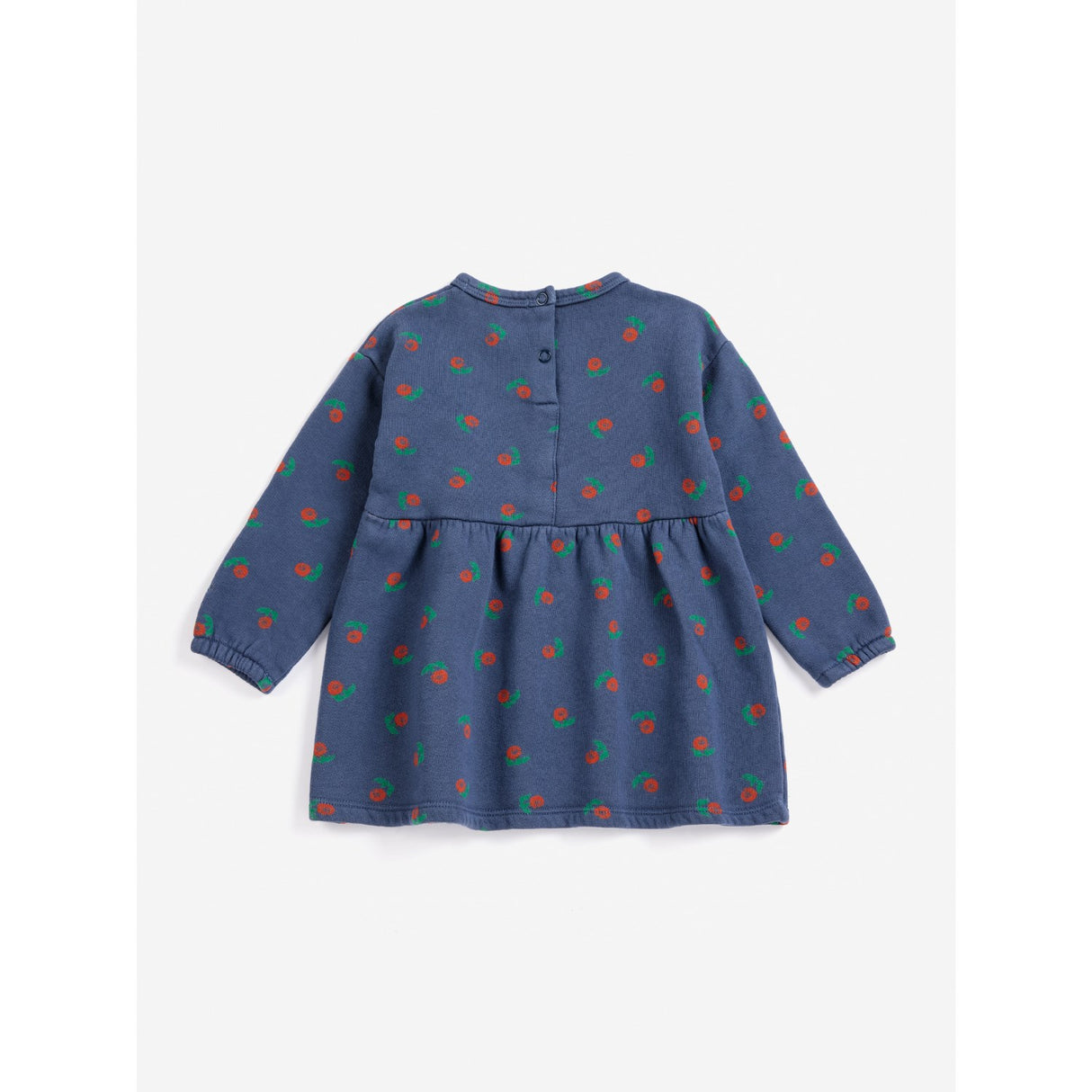 Bobo Choses Navy Blue Stamp Bloom All Over Fleece Kjole