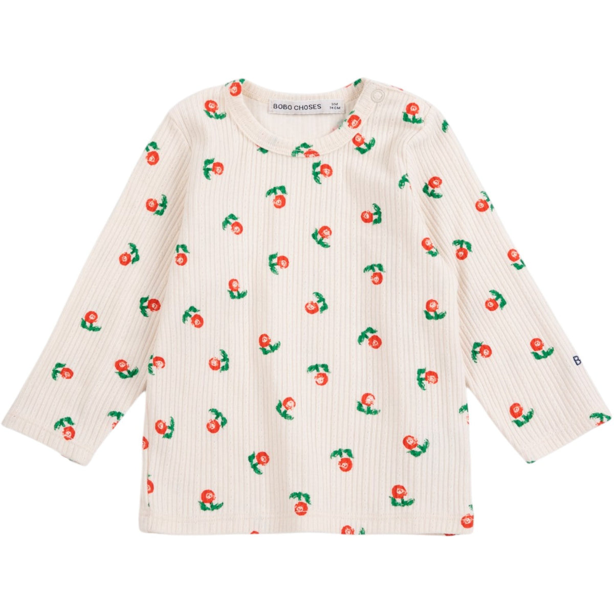 Bobo Choses Offwhite Stamp Bloom All Over T-Shirt