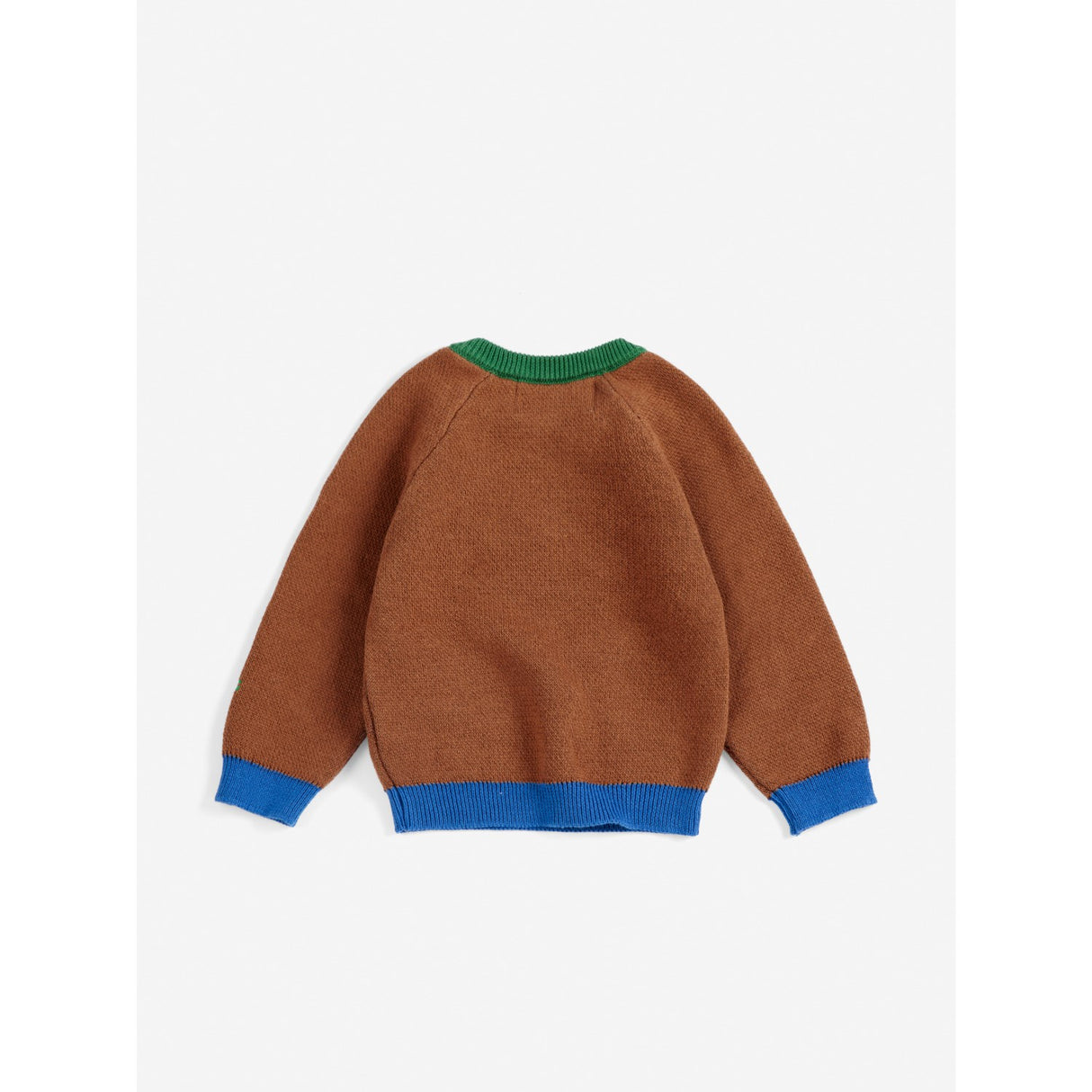 Bobo Choses Dark Brown Mush Monster Jacquard Jumper