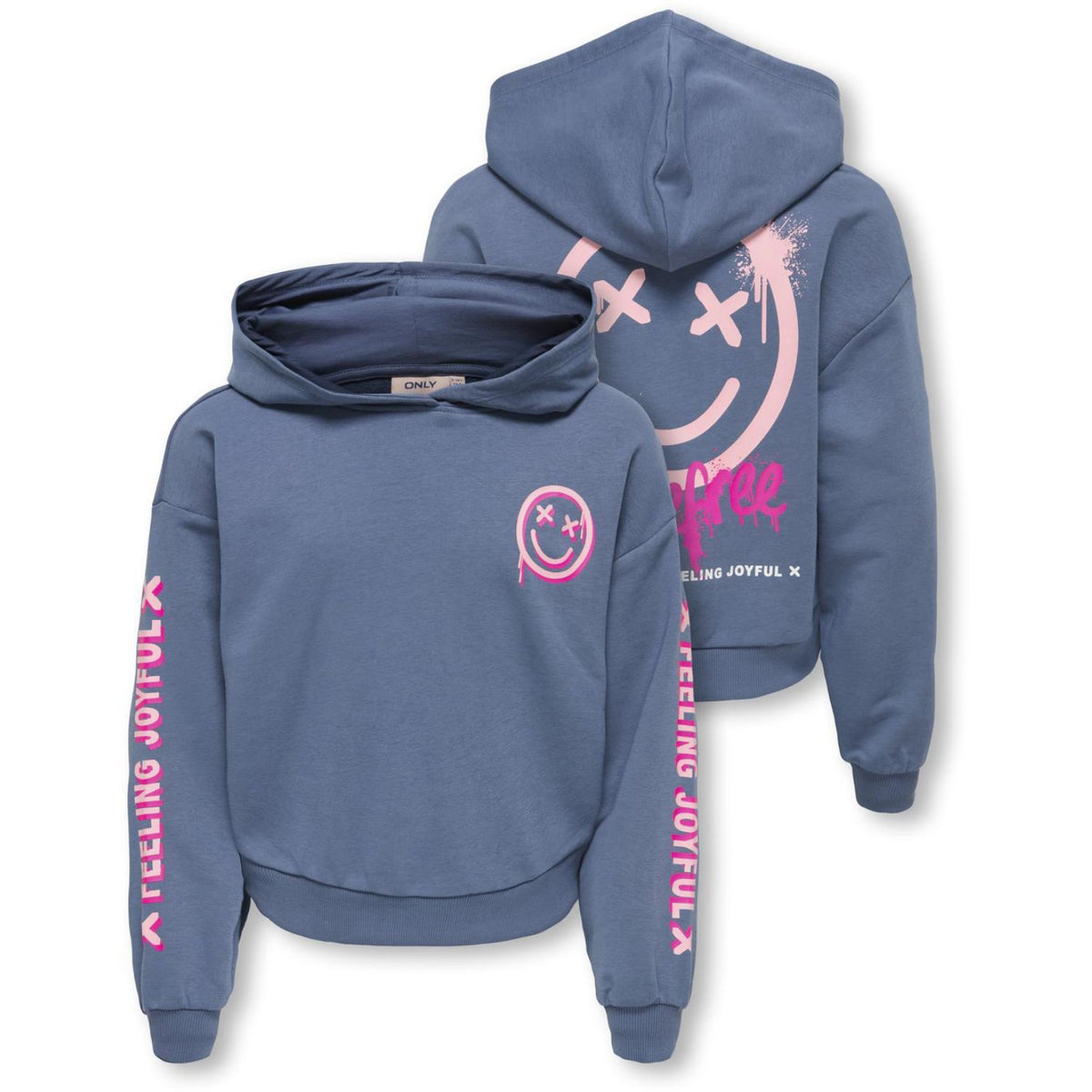 kids ONLY Vintage Indigo Carefree Kogsmile Life L/S Hette Ub Swt Noos