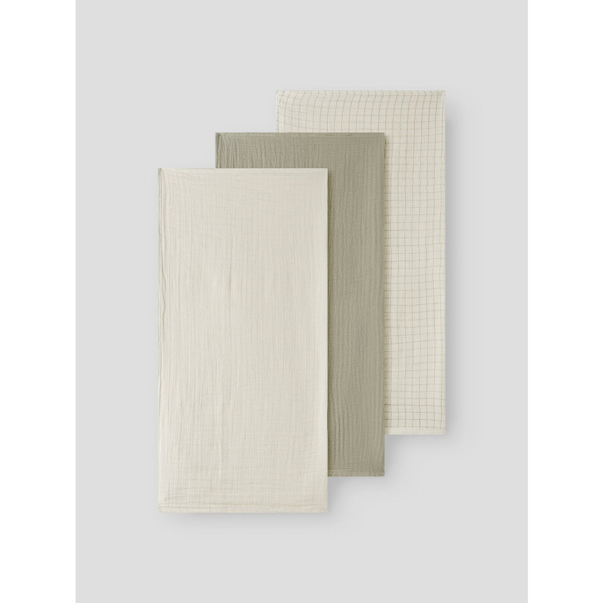 Lil'Atelier Moss Gray Turtledove Nbnisley 3-Pakning Nappies Lil