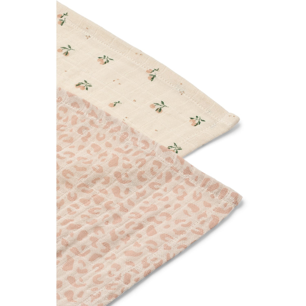 LIEWOOD Mini Leo / Mini Peach Mix Lewis Muslin Cloth 2-Pakning