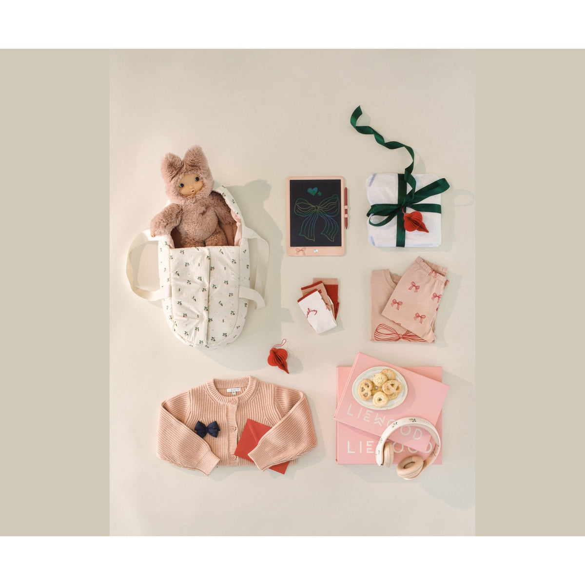 LIEWOOD Mini Me Peach / Seashell Melisse Dukke Bæresele