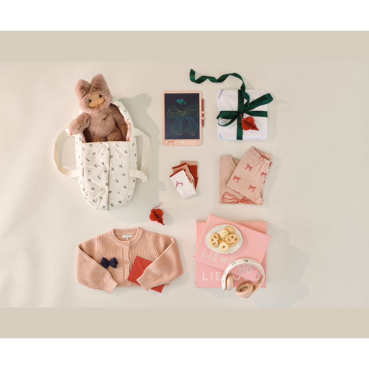 LIEWOOD Mini Me Peach / Seashell Melisse Dukke Bæresele
